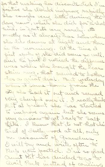 Letter from Dorothy Doty pg3