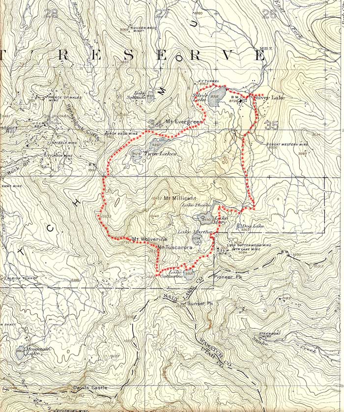 Tramp route August 25, 1902